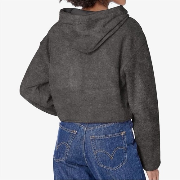 Ugg Myley Sherpa Hoodie Grey SZ L - Picture 4 of 14